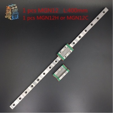 12mm Linear Guide MGN12 L= 400mm linear rail way MGN12C or MGN12H Long linear carriage for CNC X Y Z Axis