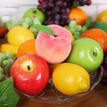 Artificial Fruit Lifelike Realistic Fake Fruits Decorative Fruits For Party Kitchen Lemon pineapple peach strawberry apple grape