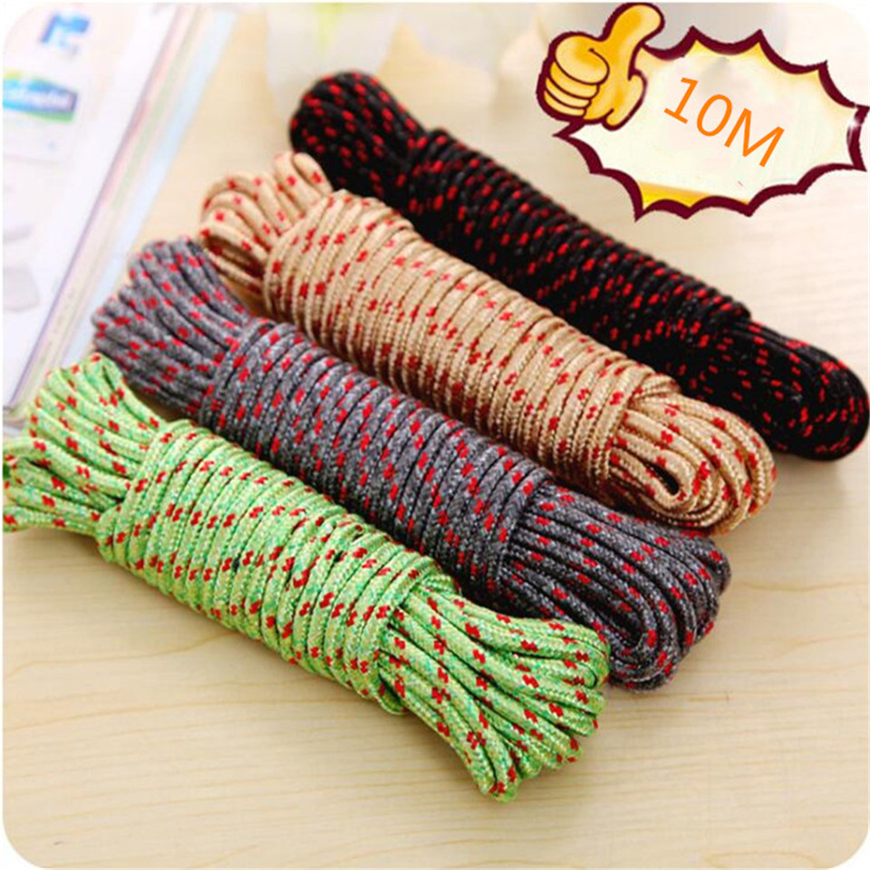 1pc 5mm Nylon Rope Polypropylene Rope Climbing Boat Yacht Sailing Line Pulley Rope Clothesline Survival Parachute Cord 10m