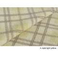 Check Brushed Polyester Wool Coating Fabric for Coats Jackets Cloaks Scarves Gloves Material by the Half Yard