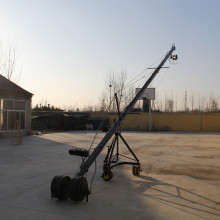 8m 2 axis jimmy jib crane for with motorized dutch head loading 16kg