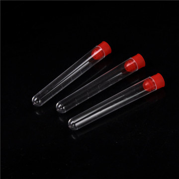 10pcs 16x100mm Clear Plastic Test Tubes with Caps Lab Round Bottle Tubes Wholesale low price