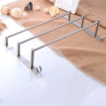 Bathroom Towel Bar Holder Stainless Steel Three Layer Towel Rack Hanging Holder Wall Mounted Towel Hanger Rack with Hooks