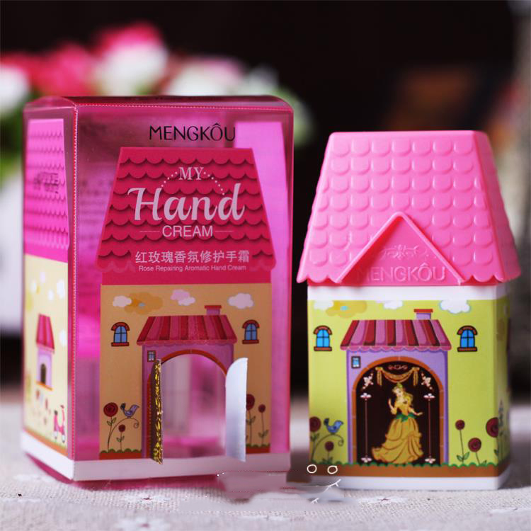 New Small House Hand Cream Cute Flower Perfumed Moisturizing Anti Aging Whitening Anti-Chapping Hands Cream 35g