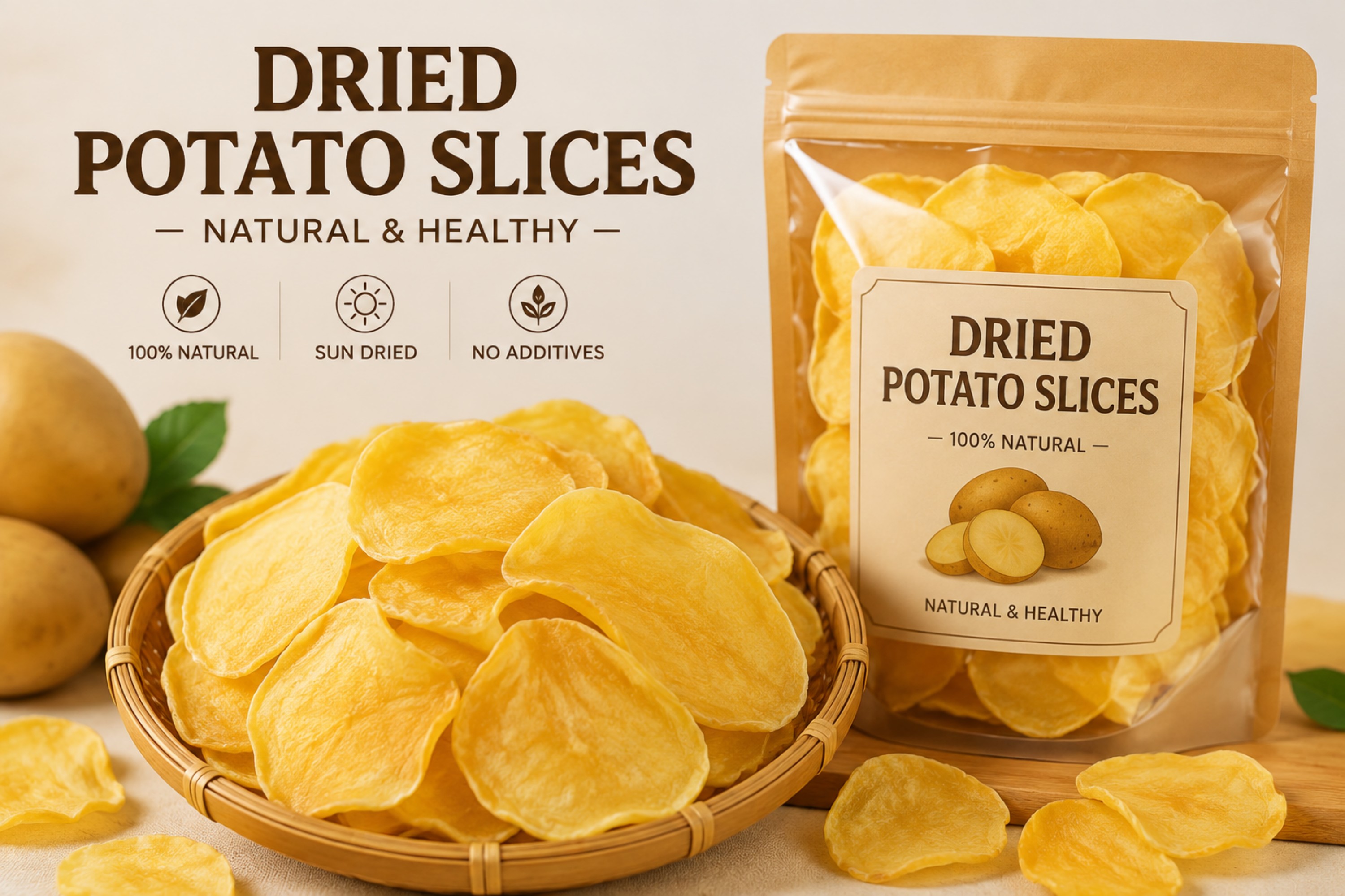 Dried potato chips Foods4