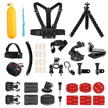 AKASO Outdoor Sports Action Camera Accessories Kit 14 in 1 for AKASO EK7000 Pro/Brave 4/ V50 Pro/ in Any Other Outdoor Sports