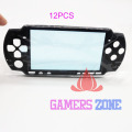 12PCS Black Front Housing Shell Faceplate Case Parts Replacement for Sony PSP 2000 Console