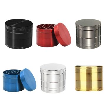 Zinc Alloy Metal Tobacco Grinder 4 Layer Manual Mini Handmade Herb Spice Grinder Smoke Tobacco Crusher