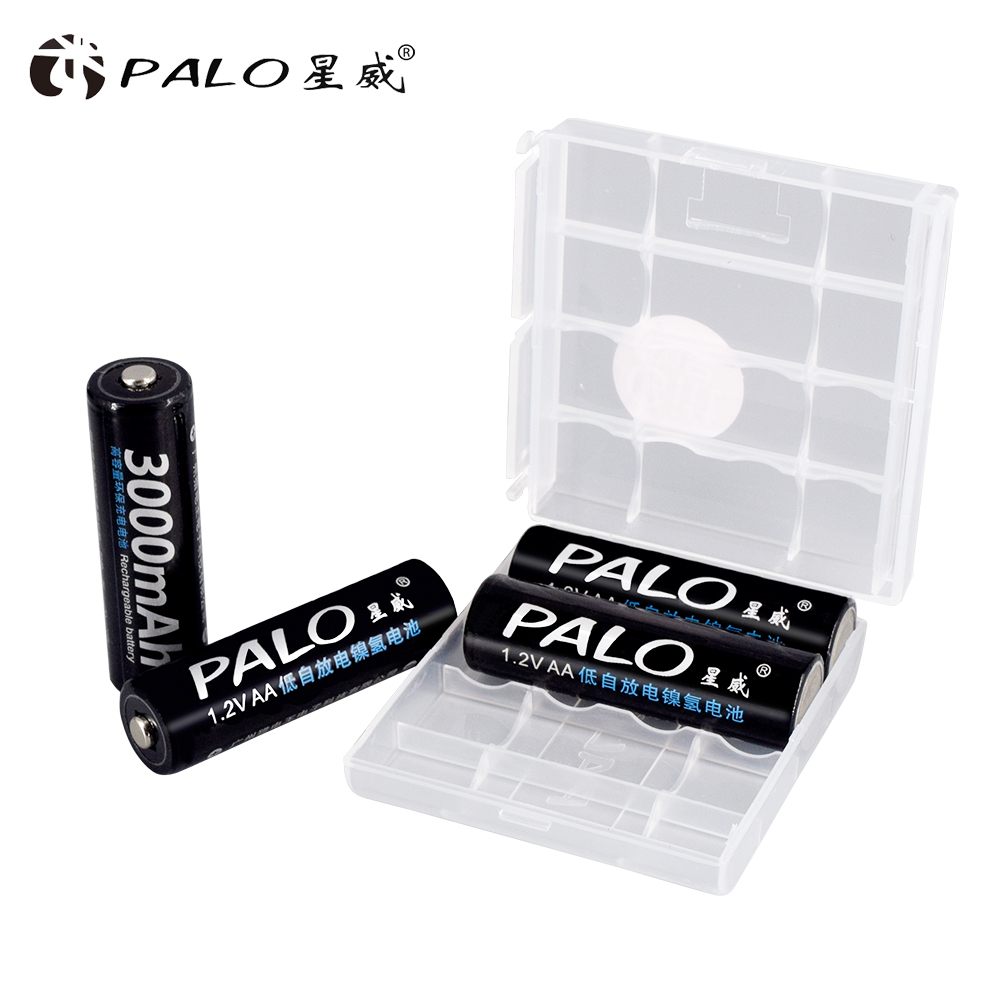 PALO 1.2V AA Rechargeble Battery 3000mah Ni-mh AA Battery Rechargeable For Flashlight Battery AA