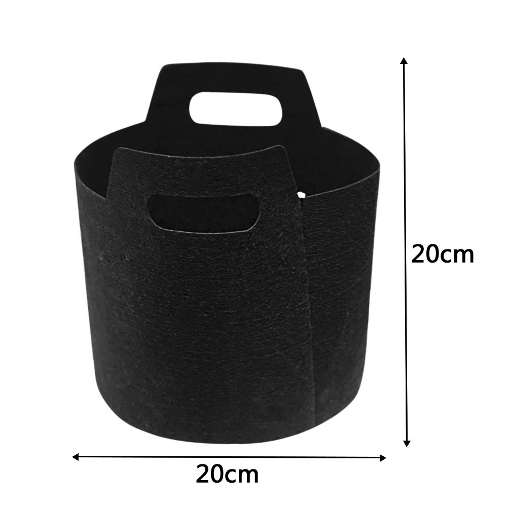 Garden 1-3 Gallon Fabric Grow Bags Breathable Pot Planter Root Pouch Container Plant Smart Pots with Handles Garden Supplies FDH