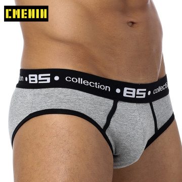 Men Sexy Underwear Male Briefs Cotton Underpants Jockstrap Gay Brief G-String Panties Breathable Hombre Ropa Interior BS106