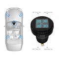 TPMS TS61 Tire Pressure Monitoring System 4 External/Inner Sensor TPMS Wireless Real-time Cigarette Lighter Plug LCD Display