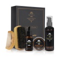 ALIVER Men Moustache Cream Beard Oil Shampoo Kit Set With Moustache Comb Brush Storage Bag For Gentleman New Arrival