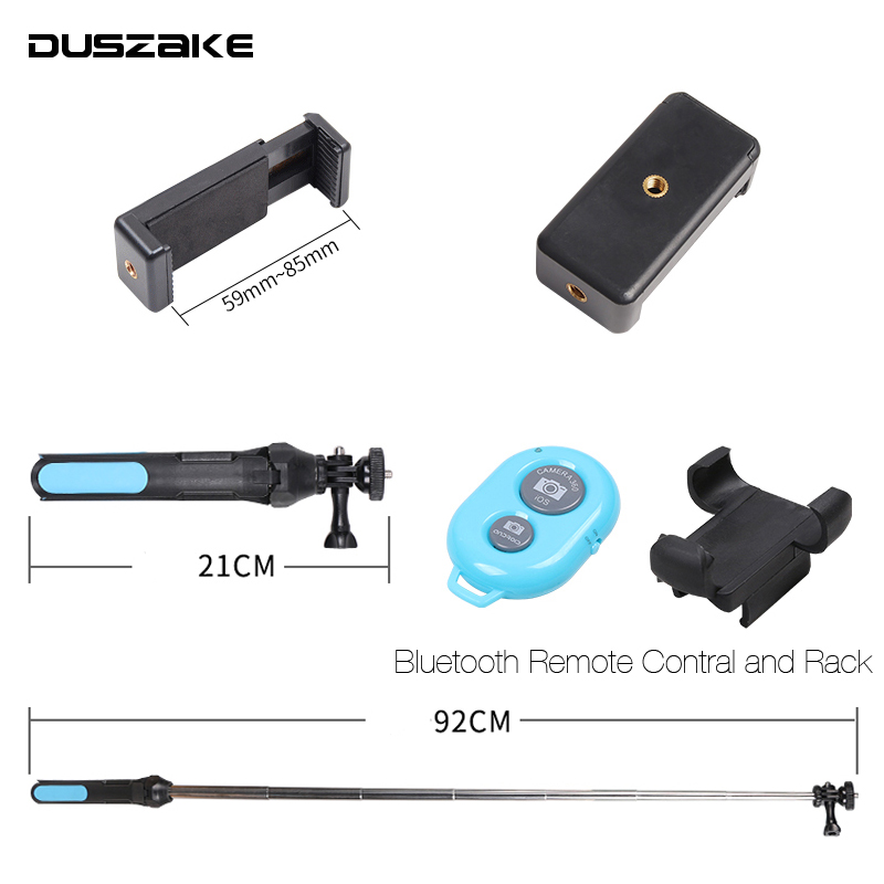 DUSZAKE Selfie Stick Bluetooth Tripod For Xiaomi Wireless Monopod For Phone Mini Selfie Stick Bluetooth Tripod For iPhone Xiaomi