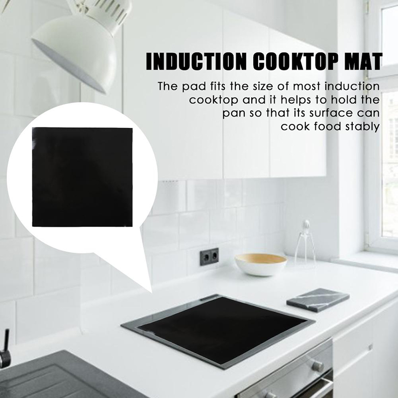 Induction Cooktop Mat Protector Nonslip Silicone Heat Insulation Pad Cook Top Cover Reusable Kitchen Dining Bar Insulation