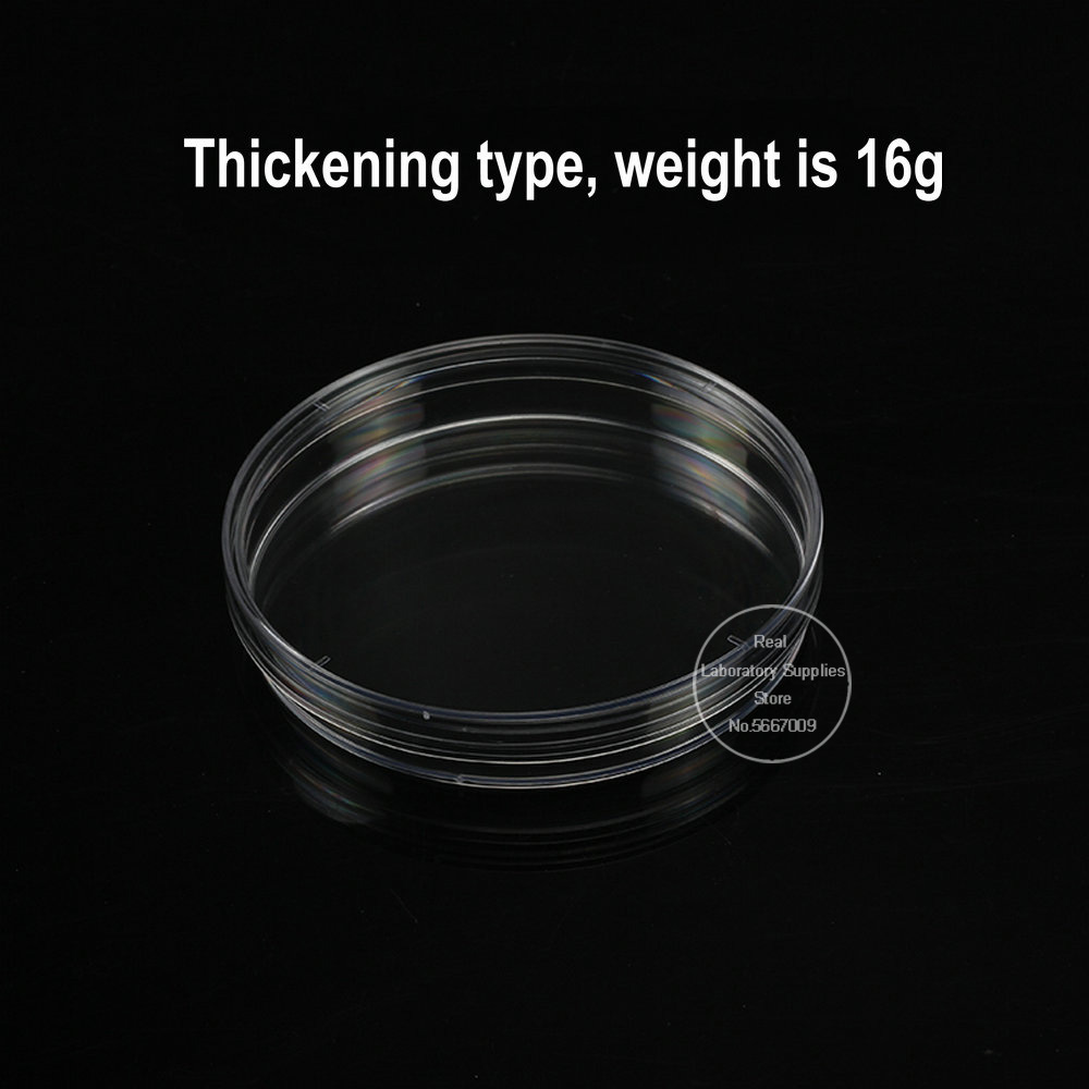 10pieces/pack Lab Plastic thickened type 90mm Disposable Sterile PS Petri Dishes Culture Plates Bacterial Yeast