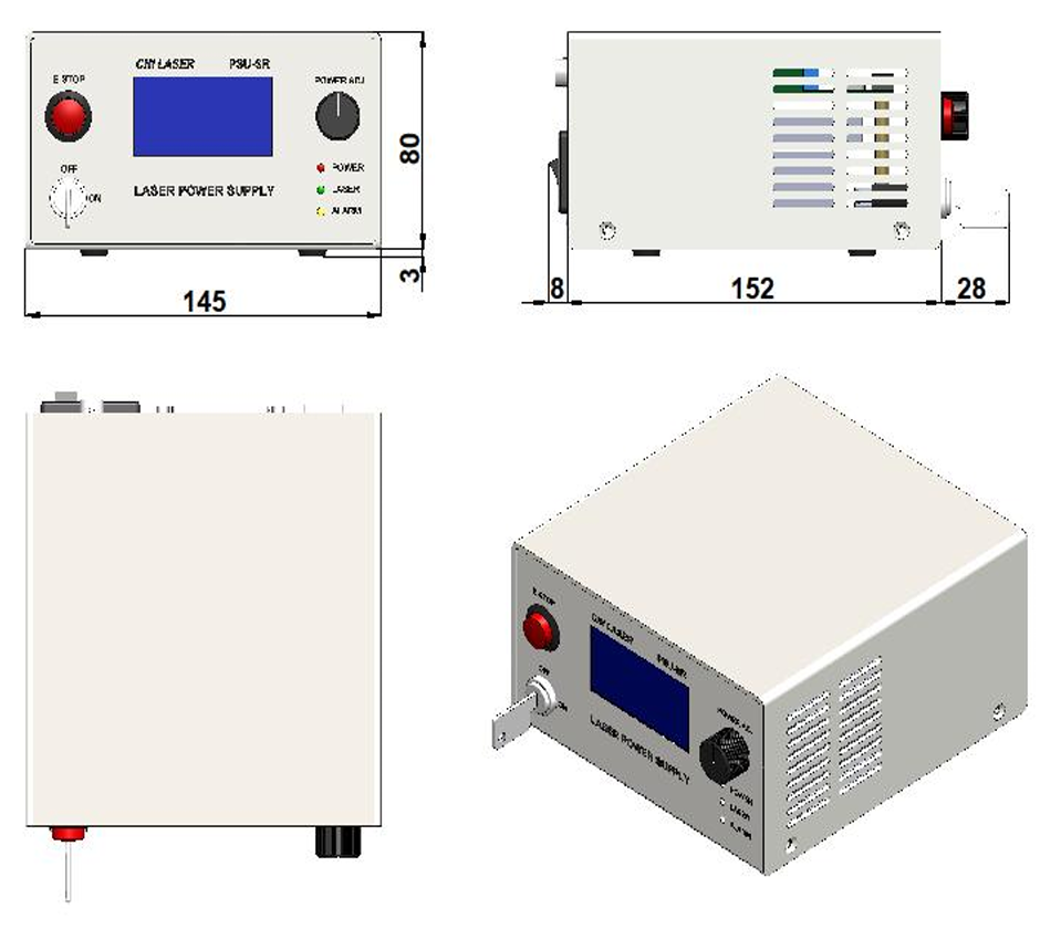 320nm tunable power supply