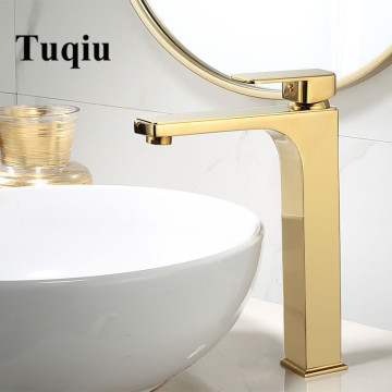 Basin Faucet Gold Bathroom Faucet Single handle Basin Mixer Tap Brass Lavotry Mixer Bathroom Sink Faucet Brass Sink Water Crane