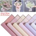 20pcs Flowers Two-tone Paper Packaging Gift Wrapping Neutral Color Florist Wrapping Paper Flower Bouquet Supplies