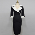 Fashion women slim formal dress new arrival Office lady sexy high quality sexy vintage elegant patchwork cute pencil dress