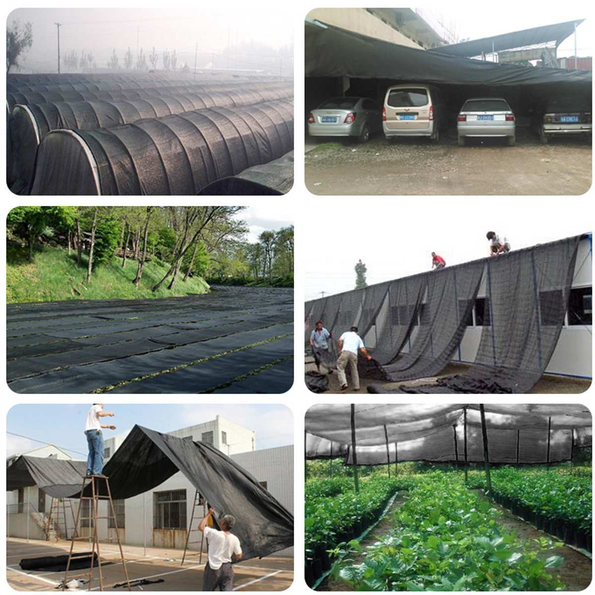 Anti-UV Sunshade Net Outdoor Garden Sunscreen Sunblock Shade Cloth Net Plant Greenhouse Cover Car Cover 55/70/85% Shading Rate