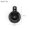 TiOODRE Motorcycle Electric Horn kit 12V 1.5A 105db Waterproof Round Loud Horn Speakers for Scooter Moped Dirt Bike ATV