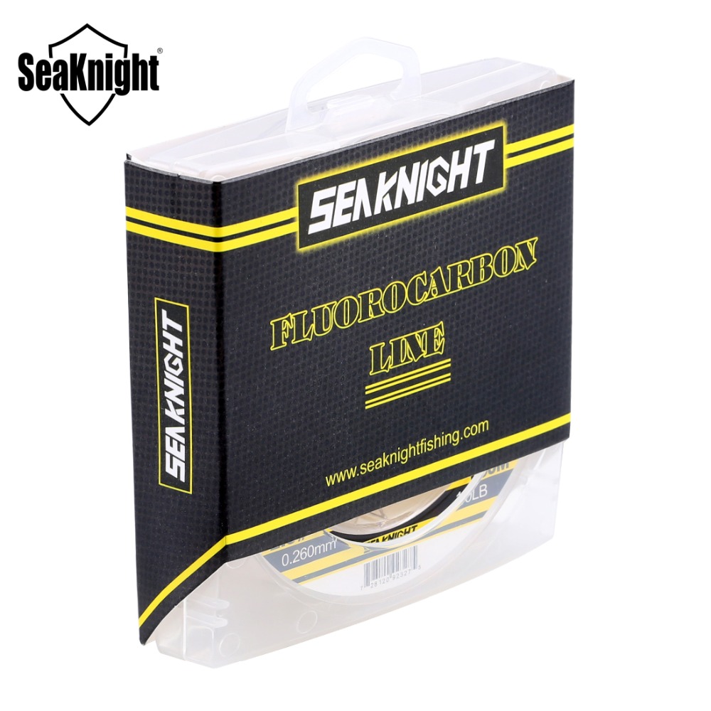 SeaKnight Brand 100M Fluorocarbon Fishing Line 3-50LB Carbon Fiber Leader Line 0.148-0.57mm Japan Material Sinking Line