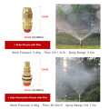 Misting Nozzle Adjustable Hose Connector Brass Atomizing Spray Sprayer Fitting Nebulizer Water Sprinklers Home Garden Irrigatio