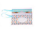 Eco-friendly Wet Wipes Bag Easy-carry Snap-strap Wipes Container Clamshell Cosmetic Pouch Clutch and Clean Wipes Carrying Case