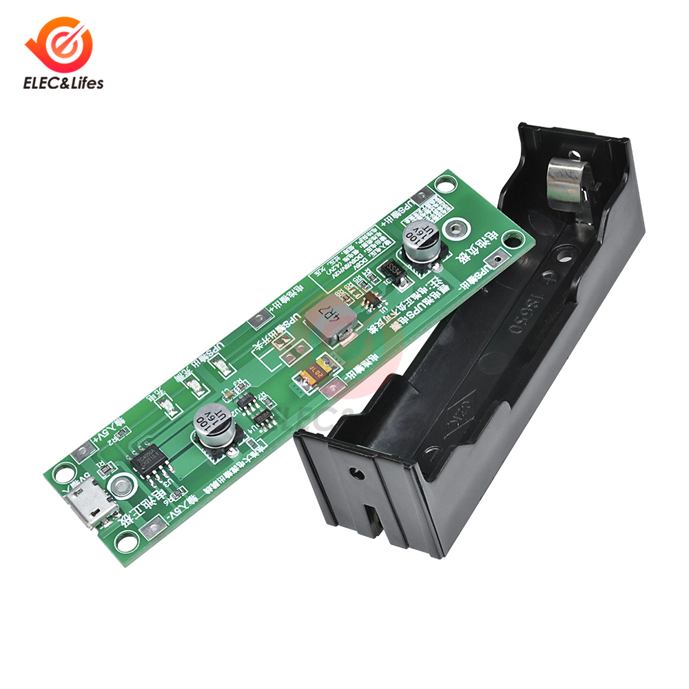 5V Micro USB 18650 Lithium Battery Charger UPS Voltage Converter ups uninterruptible power supply module Step up Charging Module