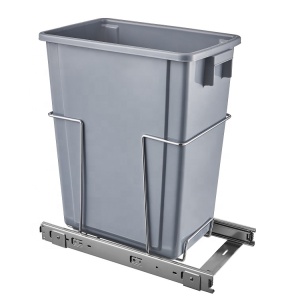 kitchen grey or white single waste bin