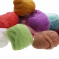 1 Set 5g 17 Colors Merino Wool Fibre Roving For Needle Felting DIY Hand Spinning Fibre Arts Doll Needlework