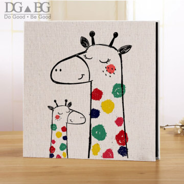 Photo Album Large Glue Free Waterproof Self-Adhesive Family Linen Cover Hand Made DIY Albums 5X7 6X8 8X10 Stockbook Memory Book