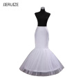 JIERUIZE Free Shipping Mermaid Bridal Petticoat 1 Hoop Bone Elastic Trumpet Crinoline Wedding Accessories Hot Sale High Quality