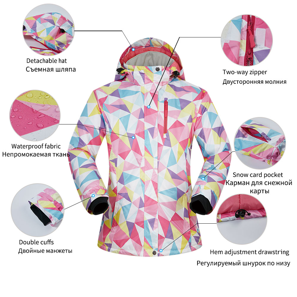 Ski Suits Women Winter Brands Sets Windproof Waterproof Breathable Outdoor Female Ski Jacket and Pants And Snowboarding Suits