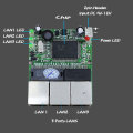 Realtek RTL8306E chipset 90/180 Degree RJ45 3 port Mini Ethernet Switch Board factory accept OEM ODM network switches pcb