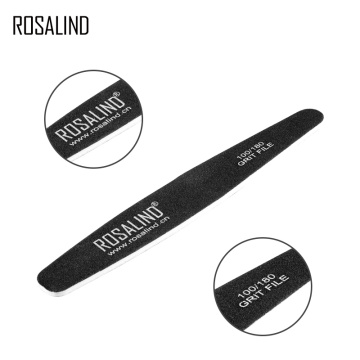 ROSALIND Nails Files 10Pcs/Set For Manicure Nail Buffer Polish Tools Sanding Block Gel Art Semi Permanent Nail Sponge Buffering