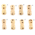 1PCS Brass Flexible Motor Shaft Coupling Coupler Motor Transmission Connector Drive Shaft 2mm 5 Connector Boat Rc C22