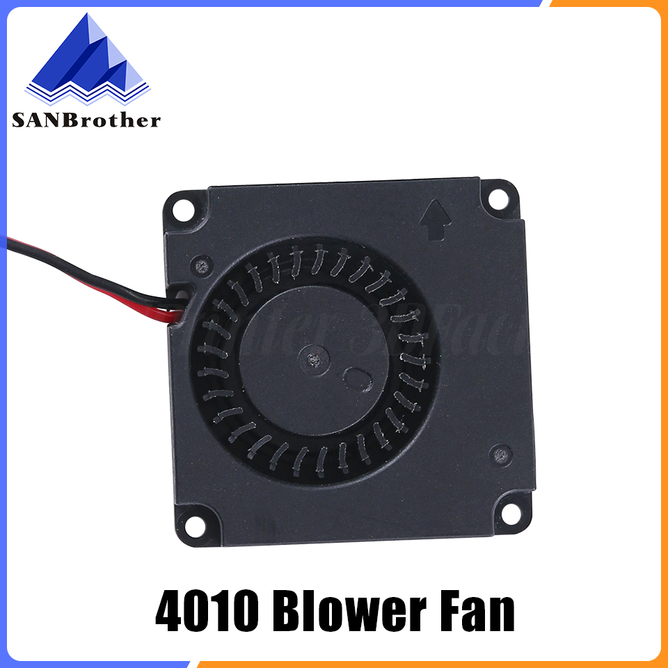 Turbine Fan 5V 12V 24V 40mm * 10mm 4010 DC Turbo Fan 5V Bearing Blower Radial Cooling Fans for Creality CR-10 Kit 3D Printer