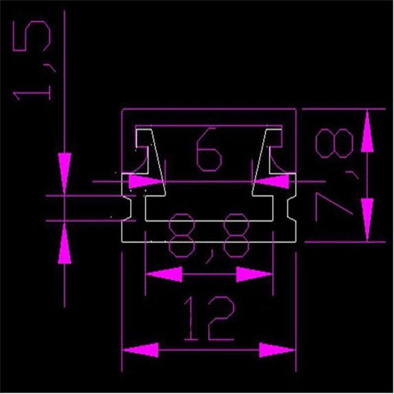 10pcs/lot 40inch 1m per piece ultra slim led channel, led aluminium profile for 8mm PCB board ,led bar light for 3528 strip