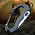 5 In 1 Multifunctional Outdoor Hiking Survival Rock Climbing Gear Carabiner Tool Carabiner Hook Gear Screwdriver Opener