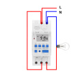 12V DC AC LED Lighting Digital Time Switch with 7 Days Programmable Function and 1NO+1NC Switch Output