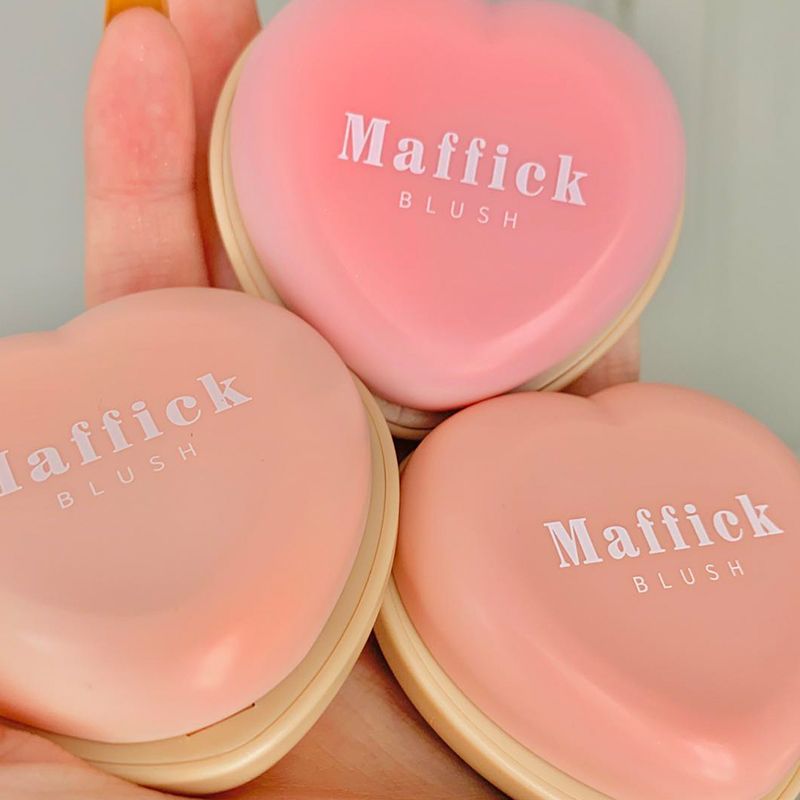 Heart Shape Face Blusher Powder Makeup Cheek Blusher Powder Minerals Palettes Blusher Brush Palette Cream Natural Blush TSLM1