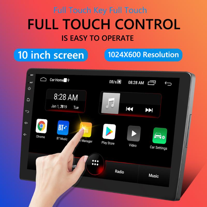 Double DIN Car Stereo Android 9.0 10 inch Head Unit GPS Navigation Bluetooth WiFi Radio Car Intelligent System Multimedia