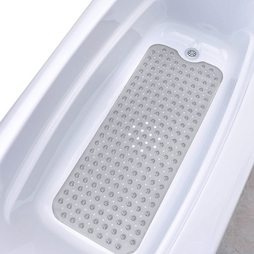 Non Slip PVC Sucker Bathroom Products Bath Mat Bathroom Carpet Safety Shower Tub With Suction Cups Transparent