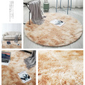 30/100cm Tie-dye Round Carpet Thicker Rugs Non-slip Round Mat Bathroom Area Rug For Living Room Soft Fluffy Child Bedroom Mats