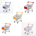 Mini Shopping Cart Kids Toys Simulation Supermarket Hand Trolleys Pretend Play Toy Early Educational Toy for Children Room Decor