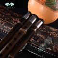 Chinese Handmade Hulusi Flute Purple Bamboo Gourd Cucurbit Flute Ethnic Key of C/Bb Tone
