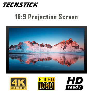 Projector Projection Screen HD 16:9 4K Video Simple Curtain Fabric Cloth Canvas Portable Folding Screen For Home Outdoor Office