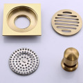 10X10cm Prevention Odor Bathroom Washing Machine Brass Floor Drain Stainless Steel Water Filter Anti-backwater Floor Drain